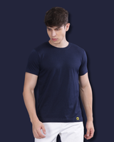 Classic Midnight Blue Round Neck | 100% Cotton