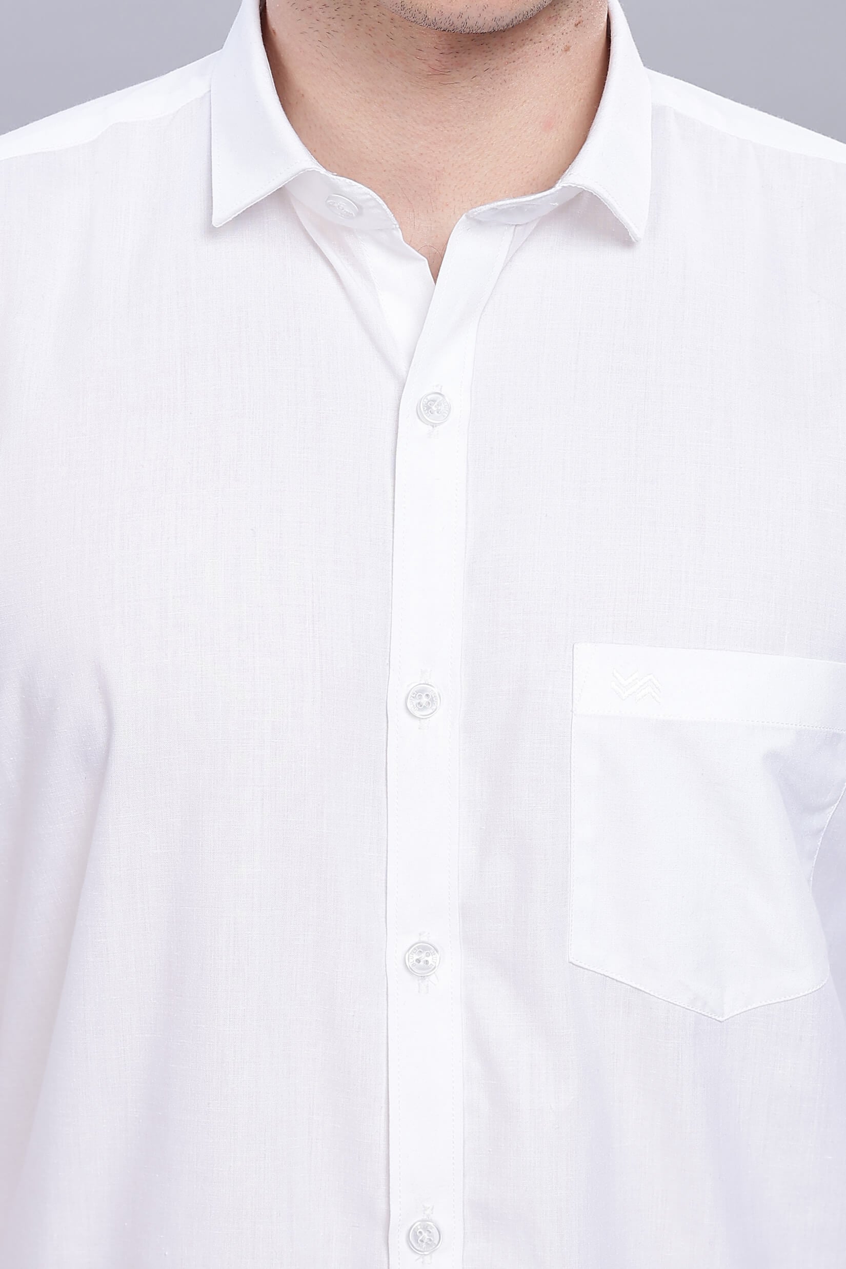 Classy White Formal Plain Regular Fit Shirt
