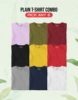 Classic Round Neck - Pack Of 6 | 100% cotton