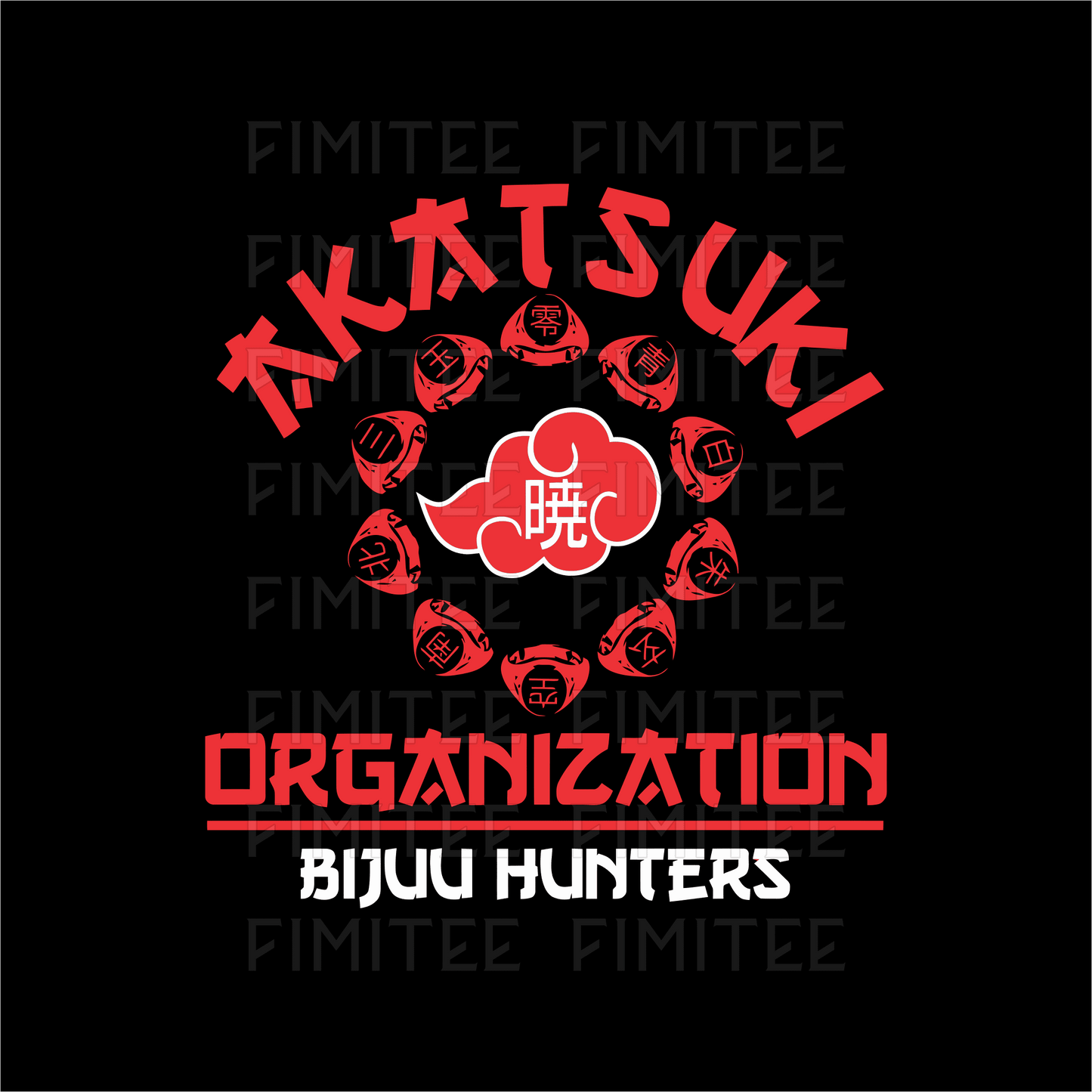 Akatsuki Bijuu Hunters Tee