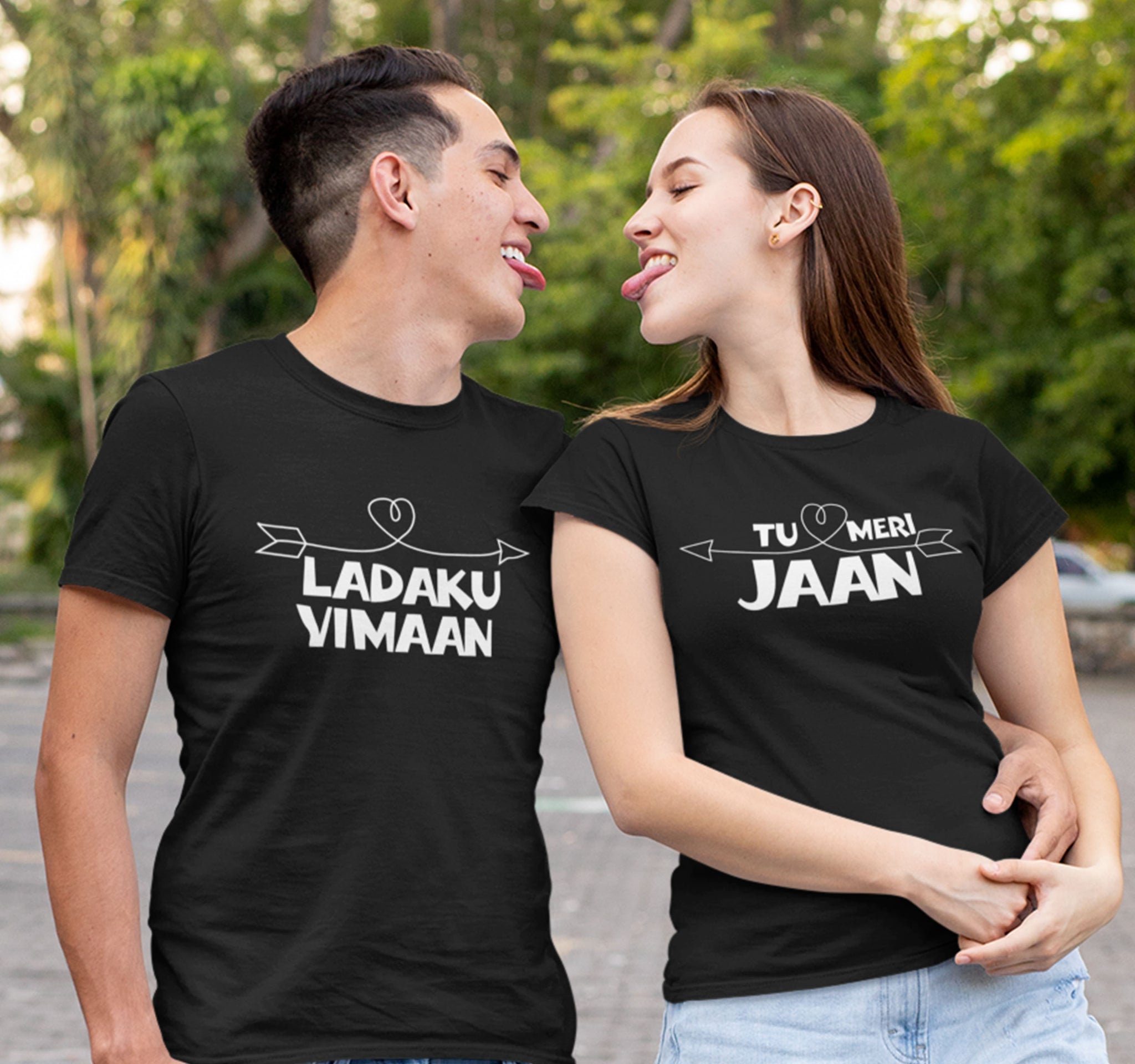 Ladaku Vimaan Couple T-Shirt
