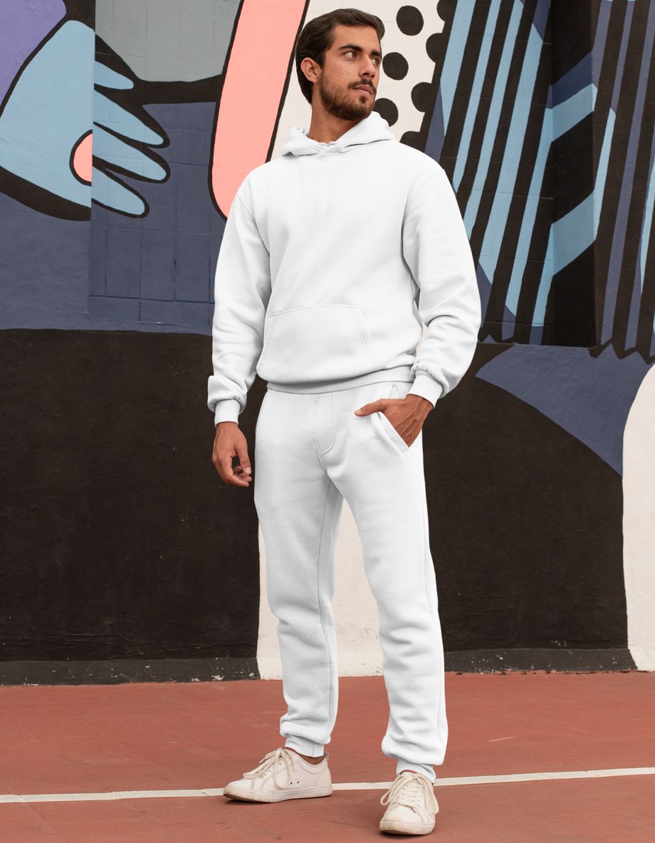 Pullover Hoodie & Jogger White