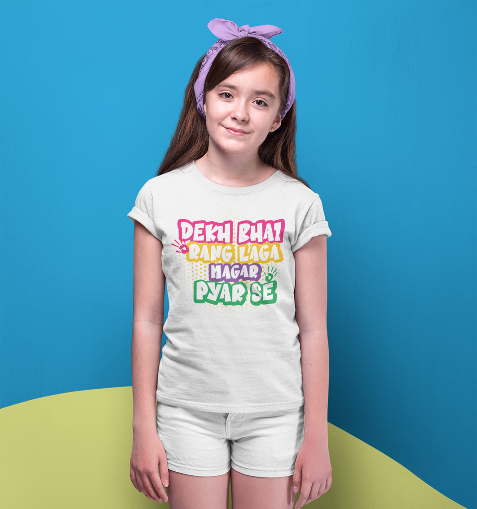 Rang laga Magar Pyaar se Girl T-Shirt